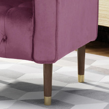 Bartos Button-Tufted Velvet Armchair